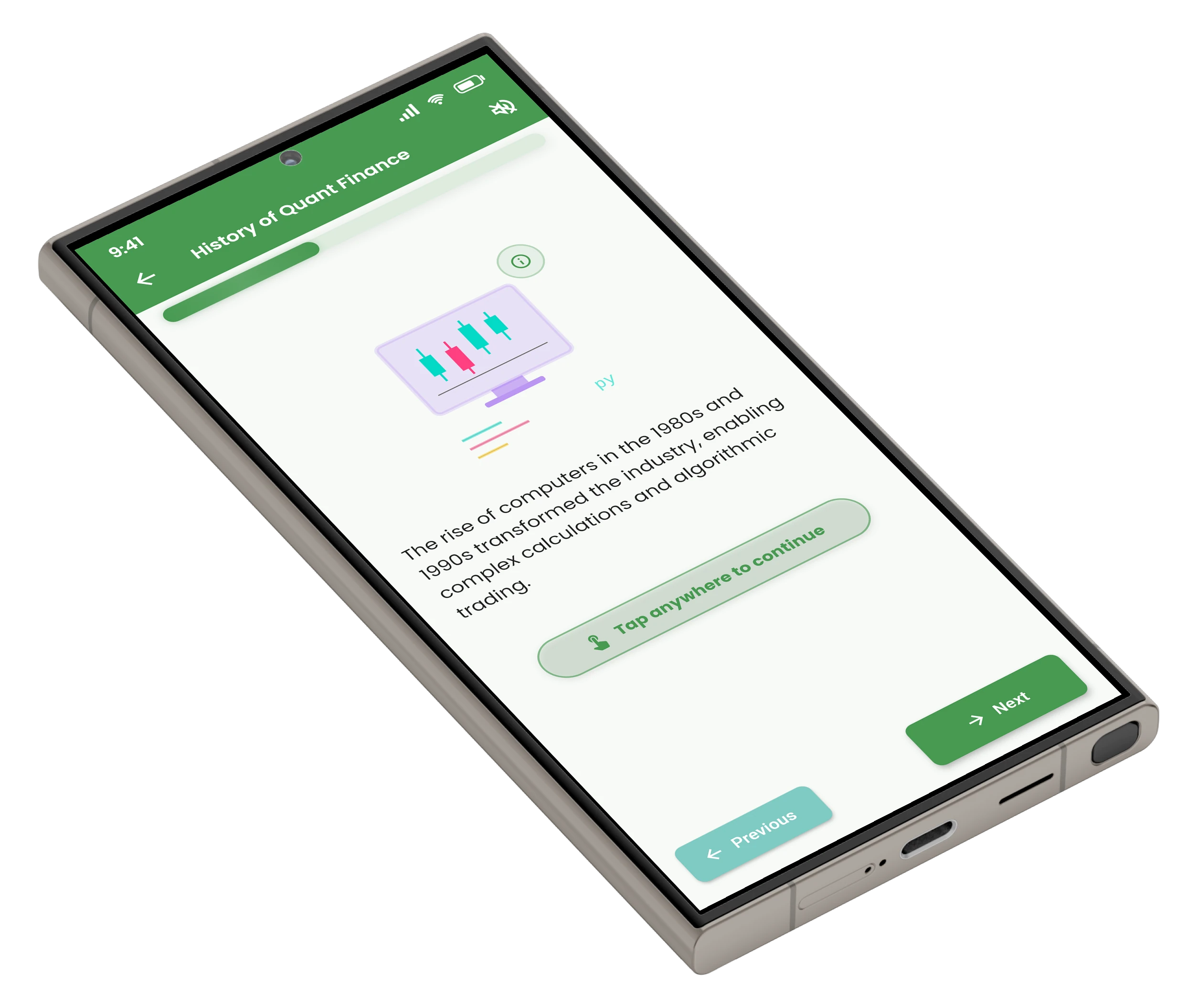 QF-Learn learning screen
