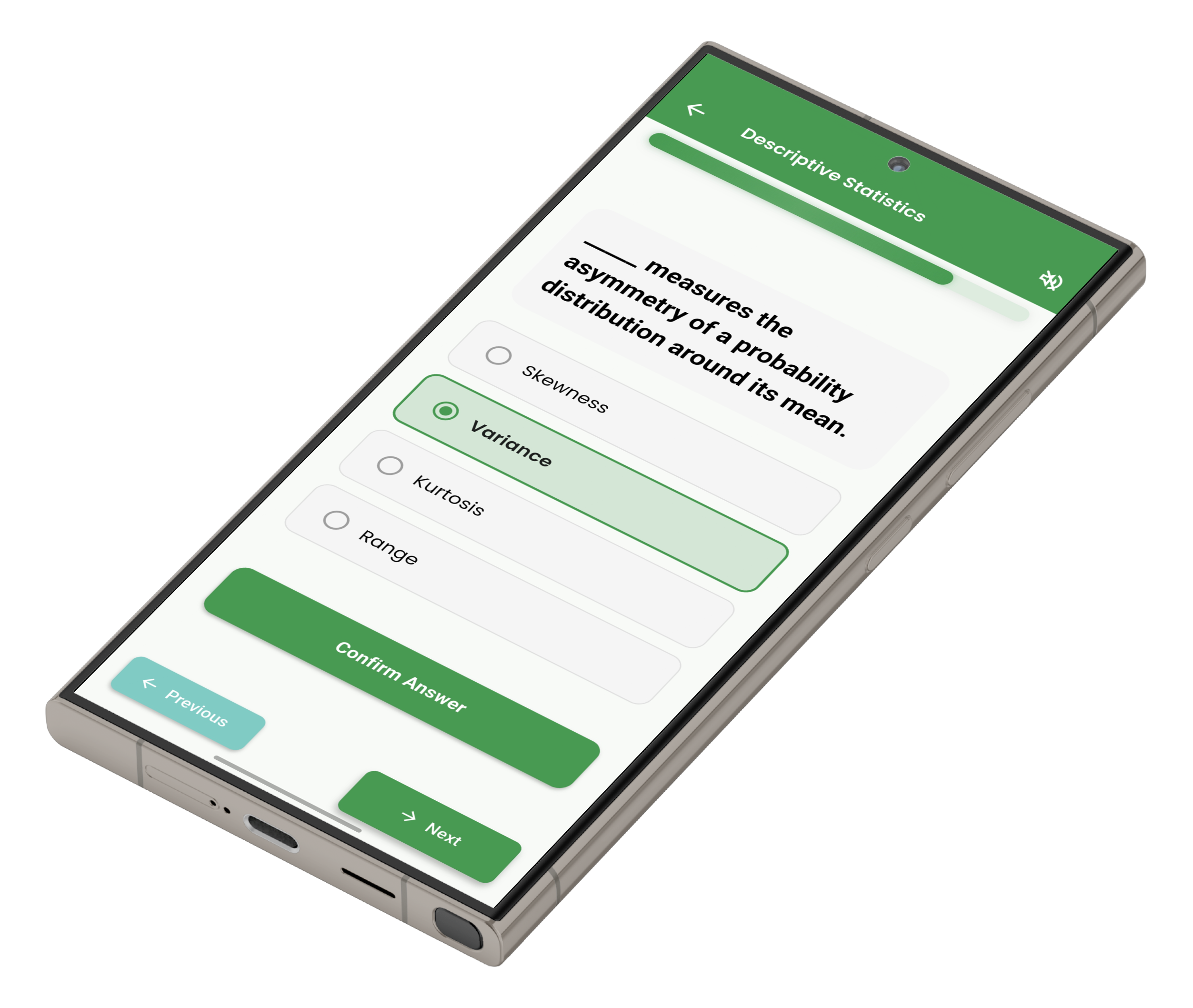 Quiz screen